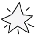 2D Star Throw Toy