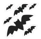 The Bunch of Bats Sticker, an Adopt Me Halloween sticker