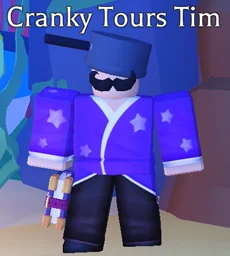 Cranky Tours Tim, an Adopt Me NPC