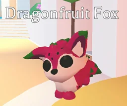 Dragonfruit Fox, an Adopt Me NPC