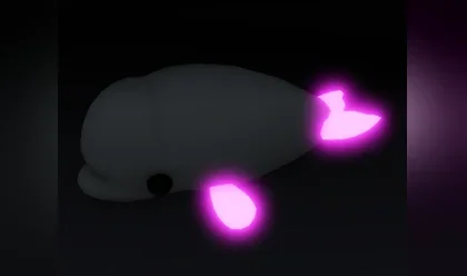 A Mega Neon Beluga Whale in Adopt Me