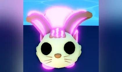 A Mega Neon Bunny Swirl in Adopt Me