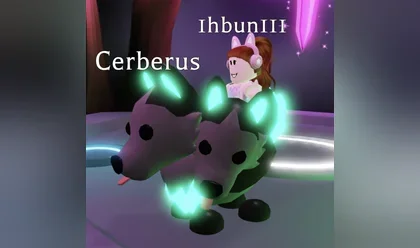 A Mega Neon Cerberus in Adopt Me