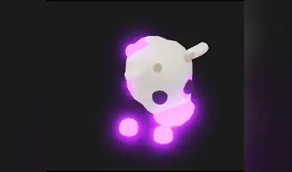 A Mega Neon Cow in Adopt Me