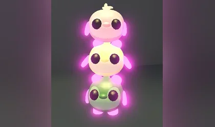 A Mega Neon Dango Penguins in Adopt Me