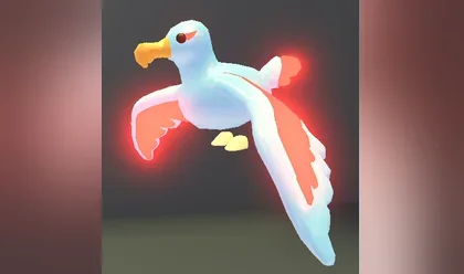 A Mega Neon Diamond Albatross in Adopt Me