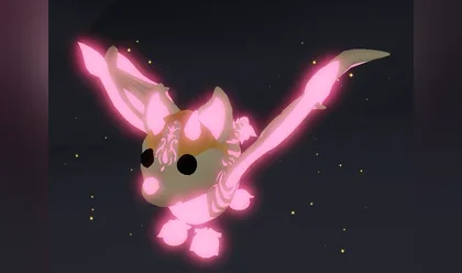 A Mega Neon Fairy Bat Dragon in Adopt Me