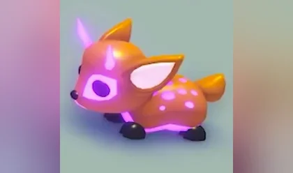A Mega Neon Fallow Deer in Adopt Me
