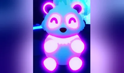A Mega Neon Giant Panda in Adopt Me