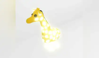 A Mega Neon Giraffe in Adopt Me