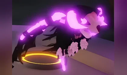 A Mega Neon Grim Dragon in Adopt Me