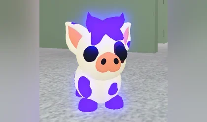 A Mega Neon Mini Pig in Adopt Me