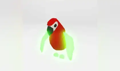 A Mega Neon Parrot in Adopt Me