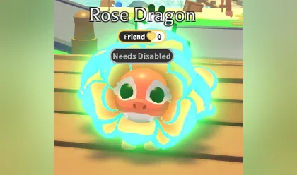 A Mega Neon Rose Dragon in Adopt Me