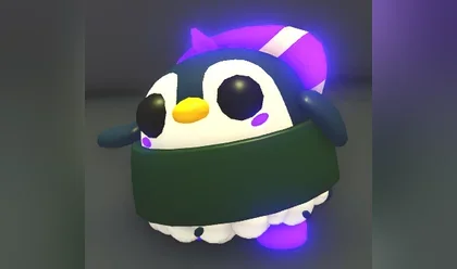 A Mega Neon Sushi Penguin in Adopt Me