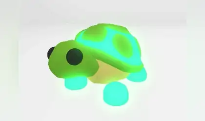 A Mega Neon Turtle in Adopt Me