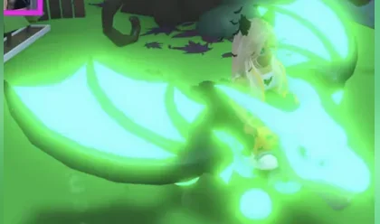 A Mega Neon Vampire Dragon in Adopt Me
