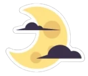 The Moon Sticker, an Adopt Me Halloween sticker