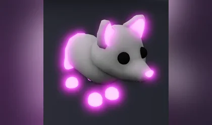 A Neon Arctic Fox in Adopt Me