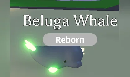 A Neon Beluga Whale in Adopt Me