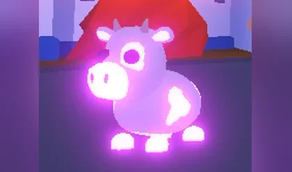 A Neon Cow in Adopt Me