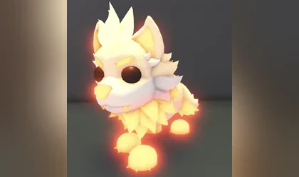 A Neon Dire Wolf in Adopt Me
