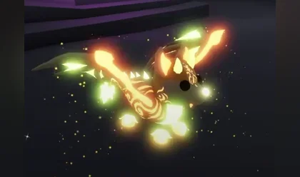A Neon Fairy Bat Dragon in Adopt Me