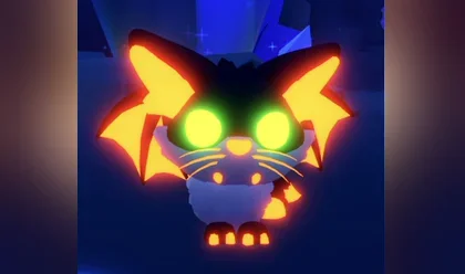 A Neon Kitty Bat in Adopt Me