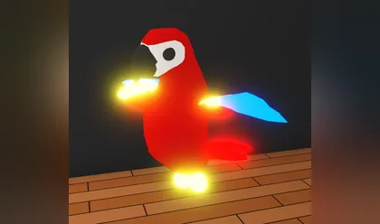 A Neon Parrot in Adopt Me