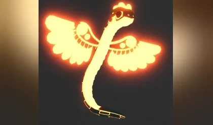 A Neon Quetzalcoatl in Adopt Me