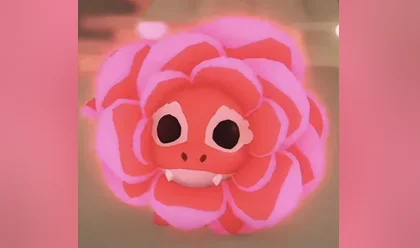 A Neon Rose Dragon in Adopt Me