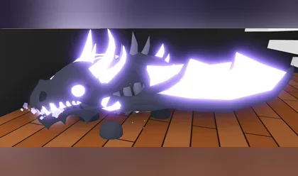 A Neon Shadow Dragon in Adopt Me