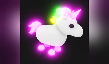 A Neon Unicorn in Adopt Me