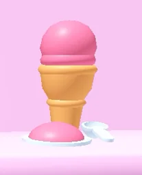 Pink Ice Cream, an Adopt Me food item