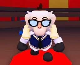 Preppy Capuchin Monkey, an Adopt Me NPC