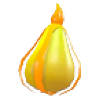 Pyro Pear, an Adopt Me food item