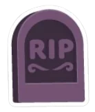 The Rest in Peace Sticker, an Adopt Me Halloween sticker