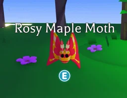 Rosy Maple Moth, an Adopt Me NPC