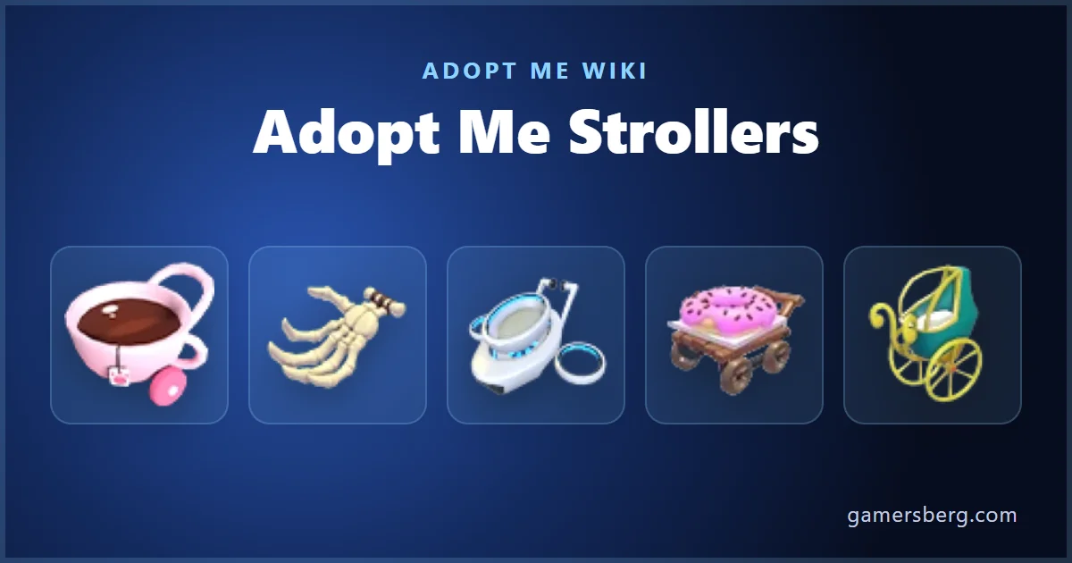 Adopt Me Strollers: All 104 and Their Status | Gamersberg