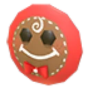 Gingerbread Face Flying Disc