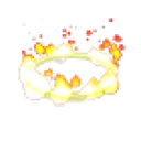 Ring of Fire Throwing Disc