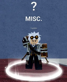 Lucien next to the Mysterious Scientist in the Third Sea, the way into the Simulation Hub