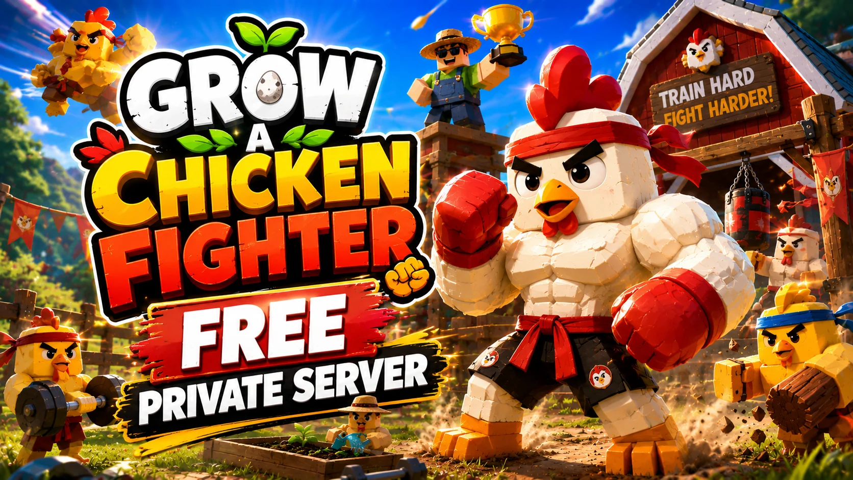 Grow a Chicken Fighter Private Server Links (2026) - Free & Working